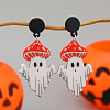 Floating Ghost Acrylic Stud Earrings CF6987-4-1