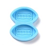 Flat Rugby Shaped Ornament Silicone Molds DIY-L067-L03-1