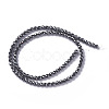 Non-magnetic Synthetic Hematite Beads Strands G-F596-19-3mm-2