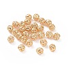 Brass Hollow Beads KK-E046-04C-G-1