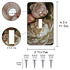 CREATCABIN 2Pcs Acrylic Light Switch Plate Outlet Covers DIY-CN0001-93K-3