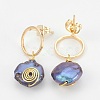 Baroque Pearl Keshi Pearl Dangle Earrings EJEW-JE02833-01-2
