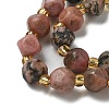 Natural Rhodonite Beads Strands G-K387-A15-01-3