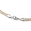 304 Stainless Steel Cuban Link Chain Necklace for Men Women NJEW-E093-03GP-02-3