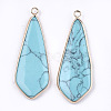 Synthetic Turquoise Pendants G-T112-30A-2