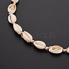 Natural Shell Beaded Necklace and Bracelet SJEW-T002-01-5