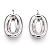 Rhodium Plated 925 Sterling Silver Charms STER-T004-56P-2