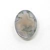 Mixed Oval Shape Natural Moss Agate Cabochons G-N0070-15x20mm-01-3