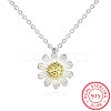 925 Sterling Silver Cubic Zirconia Pendant Necklaces NJEW-BB18709-8