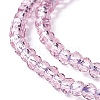 Transparent Glass Beads Strands GLAA-C019-01A-01-3