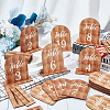 Arch Shaped Wooden Vertical Sign Holders ODIS-WH0057-02-5