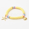 Handmade Polymer Clay Heishi Beads Stretch Bracelets BJEW-JB0001-CPQ-5