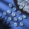 35Pcs Transparent Spray Painted Glass Beads GLAA-YW0001-72A-5