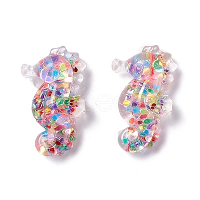 Transparent Resin Cabochons RESI-I039-09-1