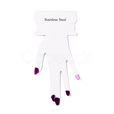 Hand Shaped Cardboard Paper Bracelet Display Cards CDIS-F004-01A-1