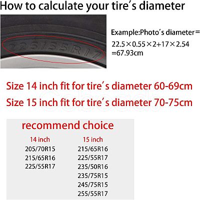 Polyester Tyre Cover AJEW-WH0225-003-1