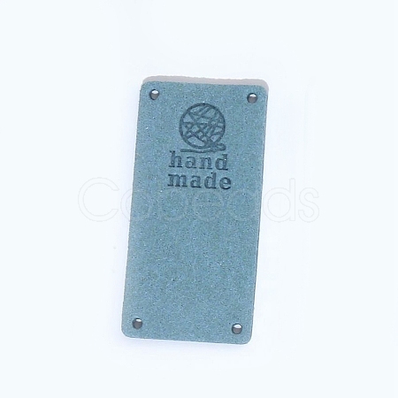 Microfiber Leather Labels DIY-TAC0005-78B-1