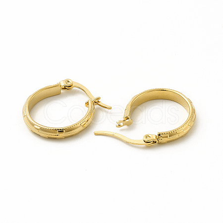 201 Stainless Steel Hoop Earrings with 304 Stainless Steel Pins for Women EJEW-M214-01B-G-1