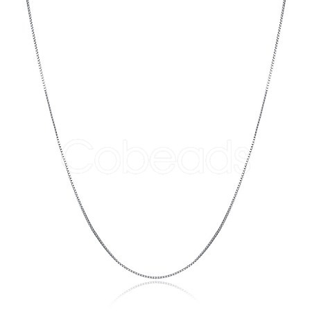 925 Sterling Silver Chain Necklaces NJEW-BB30141-20-1