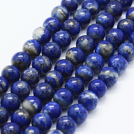 Natural Lapis Lazuli Beads Strands X-G-F561-6mm-G-1