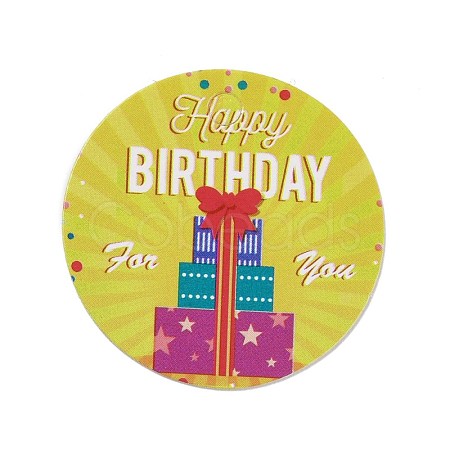 Happy Birthay Kraft Paper Gift Tags DIY-D056-01A-1