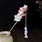 Alloy Hair Sticks, Hair Accessories for Women Girls, Hot Pink, 180mm