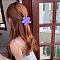 Flower Hair Clip for Girls - Shark Clip for Hairstyling in Summer., Flower, size 1