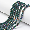 Electroplate Opaque Glass Beads Strands EGLA-A034-P4mm-F06-1