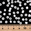 Frosted Opaque Glass Seed Beads SEED-R029-4mm-A01-4