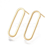 Brass Stud Earrings KK-T038-484B-1