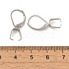 304 Stainless Steel Leverback Earring Findings STAS-U025-01P-02-3