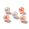 UV Plating Opaque Rainbow Iridescent Acrylic Beads MACR-D063-01A-06-1