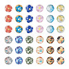 48Pcs 12 Styles Translucent Resin Cabochons RESI-TA0001-44-10