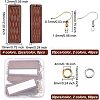 Olycraft DIY Rectangle Dangle Earring Making Kit DIY-OC0009-48-2