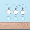 DIY Flat Round Dangle Earrings Making Kit DIY-FS0002-80-5