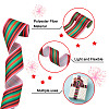 2Rolls 2 Styles Stripe Pattern Printed Polyester Grosgrain Ribbon OCOR-TA0001-37J-4
