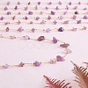 Natural Amethyst Chips Beaded Chains CHC-SZ0001-62H-4