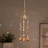 Glass Teardrop Hanging Ornaments PW-WG70020-01-2
