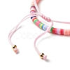 Handmade Polymer Clay Heishi Beads Stretch Bracelets Set BJEW-JB07349-03-7