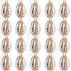 SUNNYCLUE 20Pcs Electroplated Natural Cowrie Shell Pendants SSHEL-SC0001-23-1