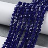 Opaque Solid Color Imitation Jade Glass Beads Strands GLAA-F029-P4mm-10-4