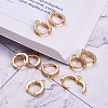 Eco-Friendly Brass Earring Hoops Findings KK-TA0007-40-10