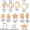 SUPERFINDINGS DIY 9 Pairs Imitation Leather Earring Making Kits DIY-FH0002-36-2