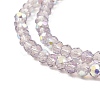 Baking Painted Transparent Glass Beads Strands DGLA-A034-J4mm-B03-3