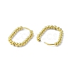 Real 18K Gold Plated 316 Stainless Steel Hoop Earrings EJEW-L267-005G-04-2