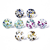 Cellulose Acetate(Resin) Stud Earring Findings X-KY-R022-014-1