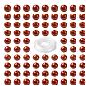 100Pcs 8mm Grade AA Natural Red Jasper Round Beads DIY-LS0002-31-2