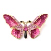 Butterfly Rhinestone Enamel Pins JEWB-G034-04G-01-1