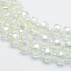 Electroplate Glass Beads Strands EGLA-G026-FR01-2