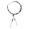 Black Opaque Acrylic Beads X-OACR-G016-35A-5